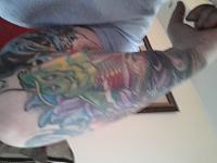 left arm before it was finished