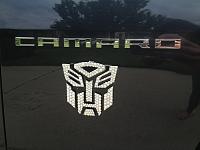 My bedazzled transformers decal :P