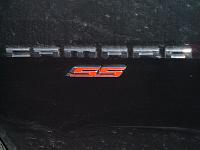 SS emblem under Camaro (2011)