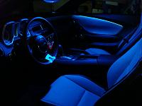 blue interior light