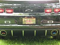 The ford mustang, & the dodge challenger only know Black Beauty's exhaust.