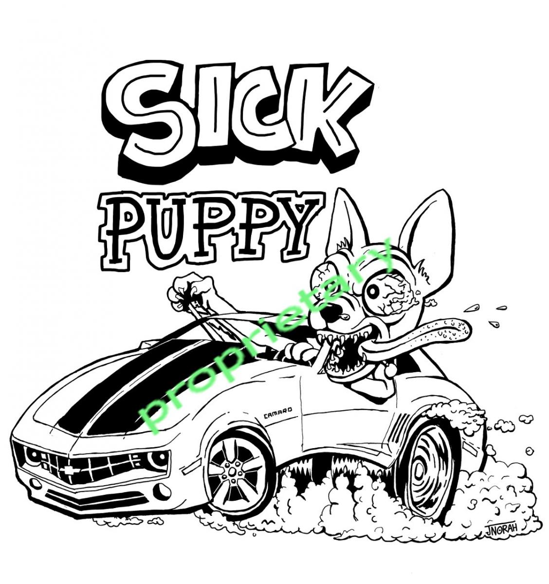 soon-to-be logo for the Sick Puppy