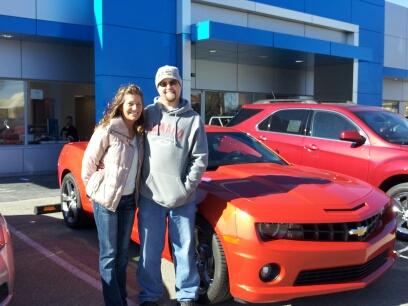 The better half loves Camaros, too!