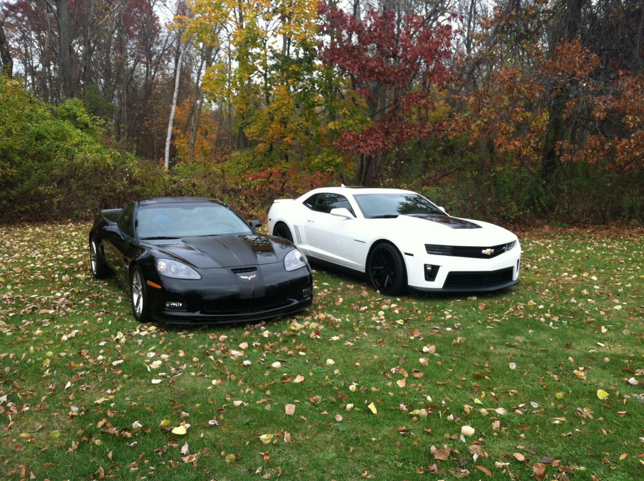Updated ... my sons new ZO6 Vet and my ZL1