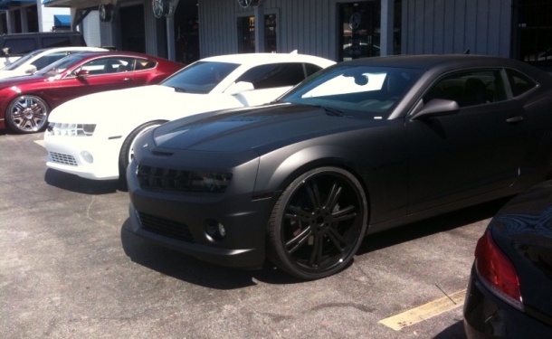 This isn't the first matte black Camaro we've seen however as we previously