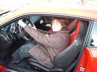 my son checking out the ride