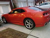 Inferno orange camaro. First car