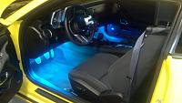 Aqua Blue footwell and cupholder lights