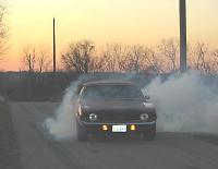 My brother and his wife had to take the Camaro out and do a few burnouts before he tore into it.