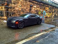 So far, K&N cold air intake, GM strut tower brace, powder coated wheels, ZL1 side skirts, xenon side scoops, 35% tints, AAC side markers