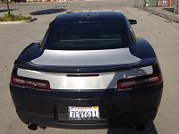 Smoked tail lights and brushed aluminum trunk wrap and hood , not finished yet , still adding some blue decals over the brushed aluminum