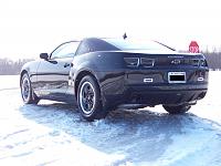 Camaro in the snow