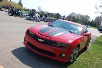 Biker gang meets Camaro in Frankenmuth?