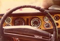 My custom dash with Stewart Warner and Sun gauges inserted.