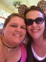 At Disneyworld with my oldest kiddo