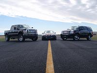 My 2008 F250, the Hawk, and the wife's 2008 Yukon