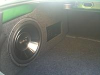 12 inch stealth box and amp with complete speaker upgrade from sub thump