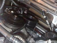 Pulley and new belts installed