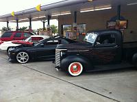 Clyde and Cami at the car show