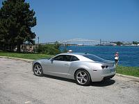 Bluewater Bridge in background.