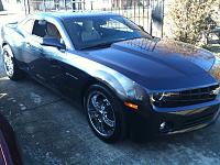 I put on my custom Rims. My plan is to Chrome this bad boy out.