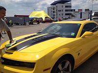 Black vents installed during the Camaro 5 Fest in Indianapolis.