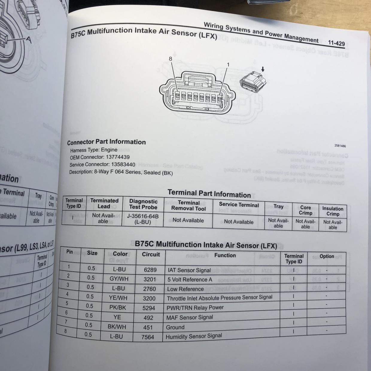 MAF wiring schematic - Camaro5 Chevy Camaro Forum / Camaro ZL1, SS and