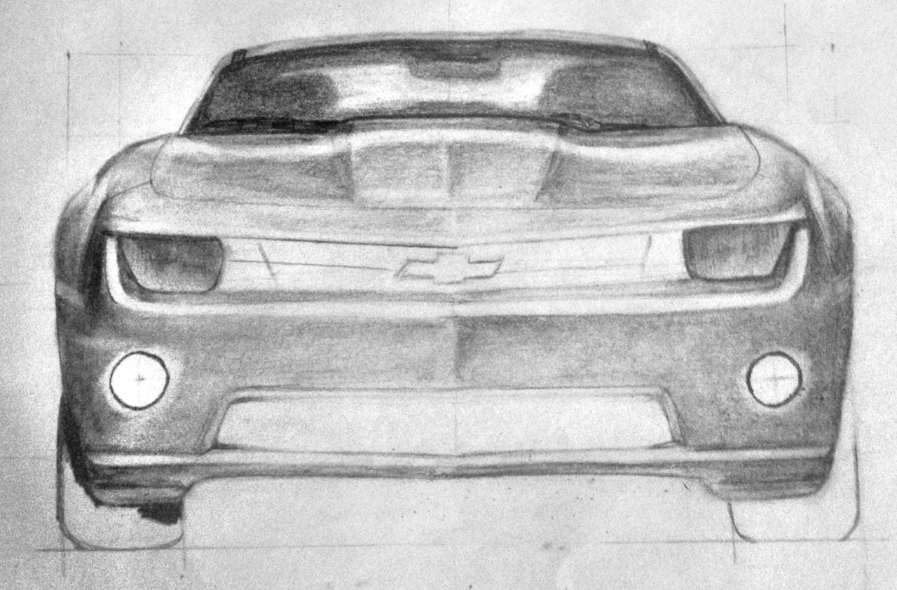 how to draw a zl1 camaro