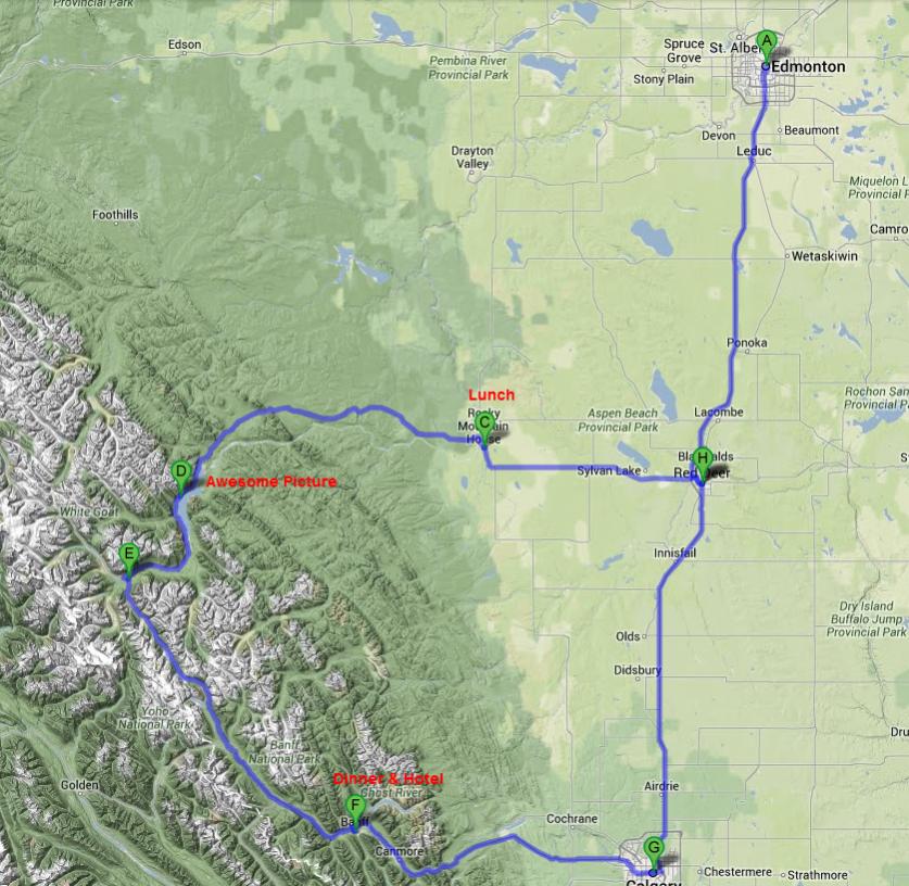 Name:  Edmonton  AB to Red Deer  AB   Google Maps.jpg
Views: 2170
Size:  122.9 KB
