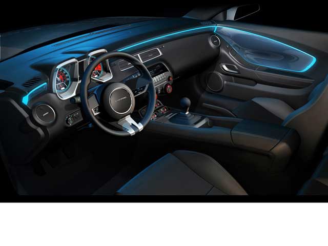 Blue Interior Light Dash Strip Replacement Camaro5 Chevy