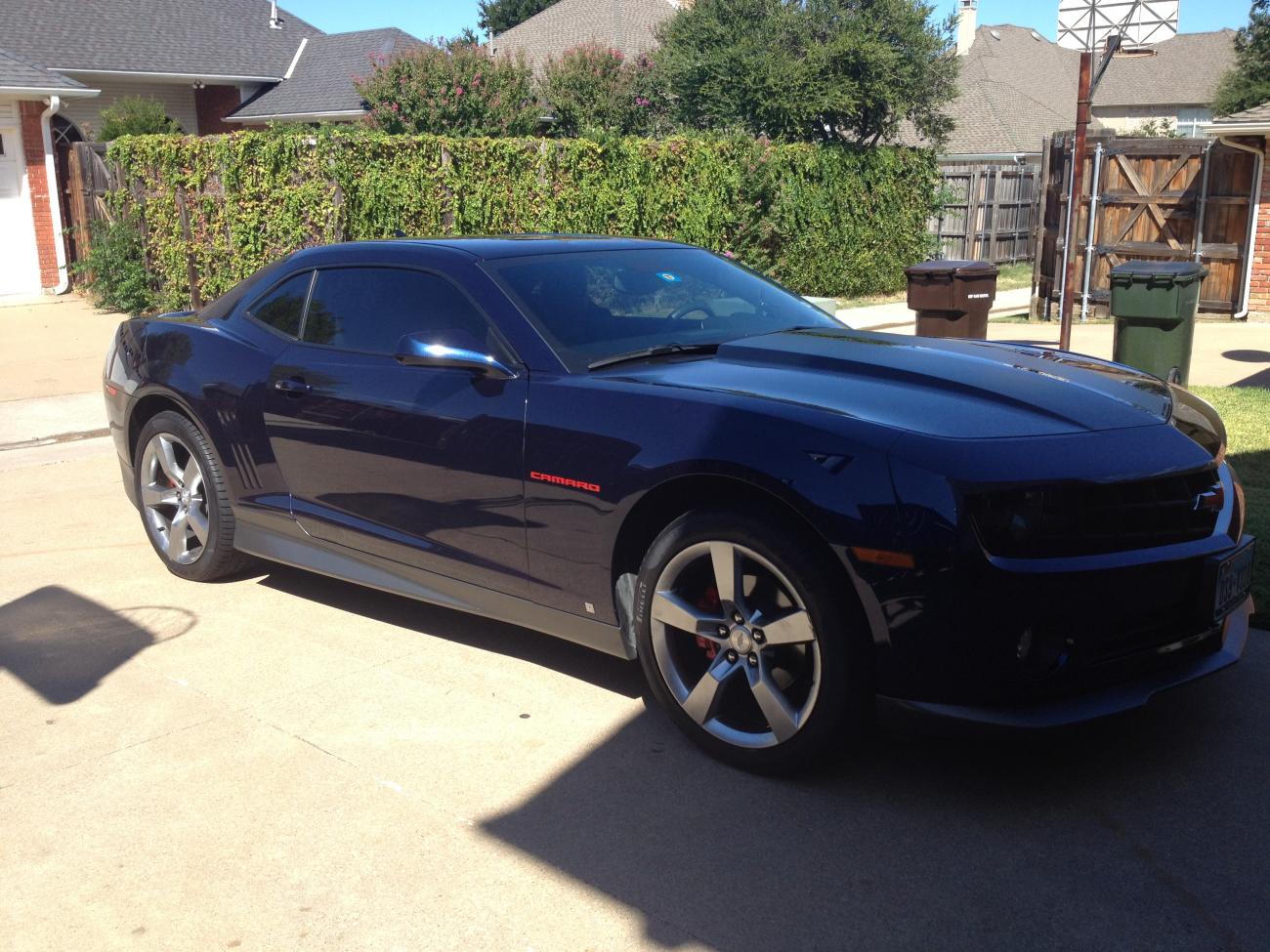 After painting the break calipers, Camaro emblem, and bow tie!