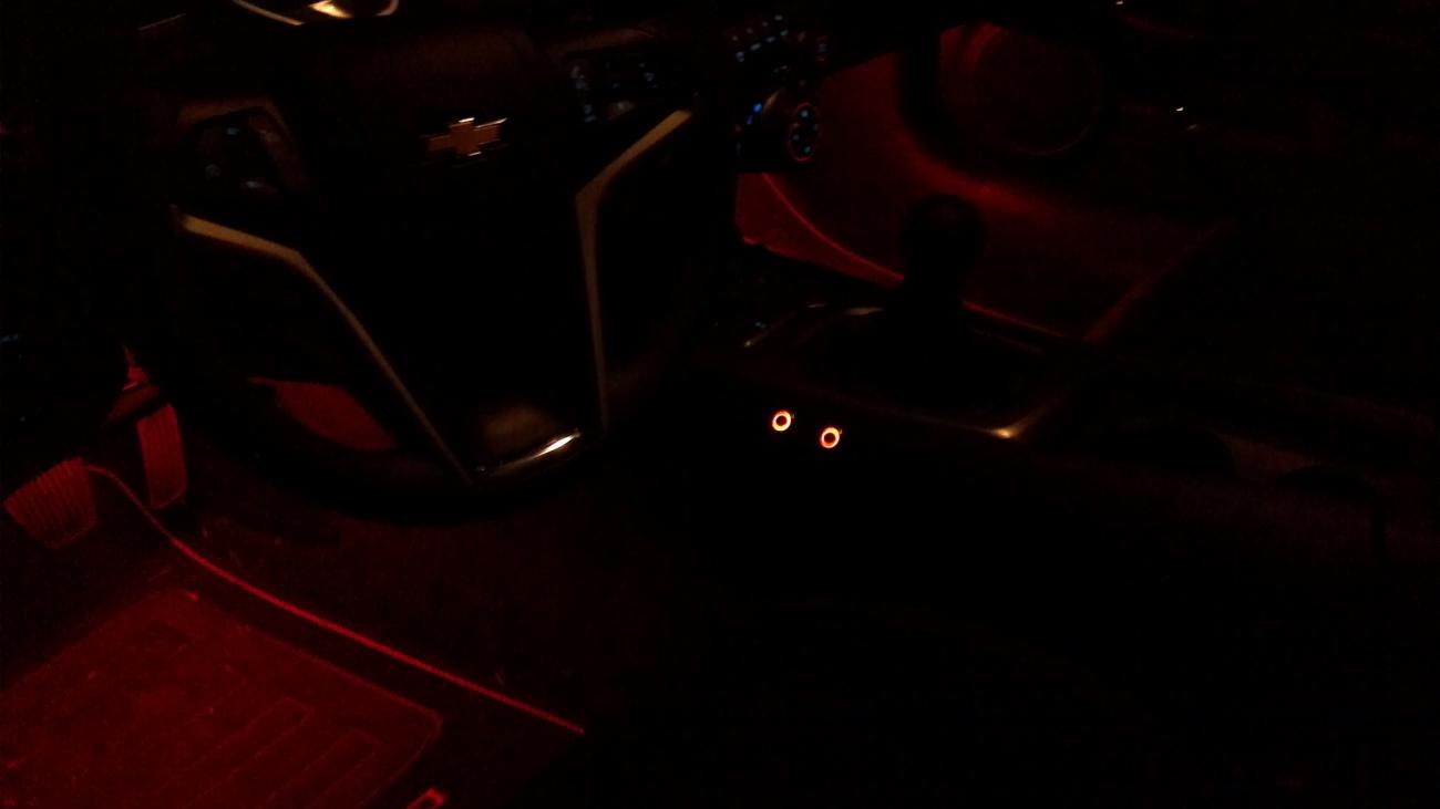 Changed blue led switchs to orange.