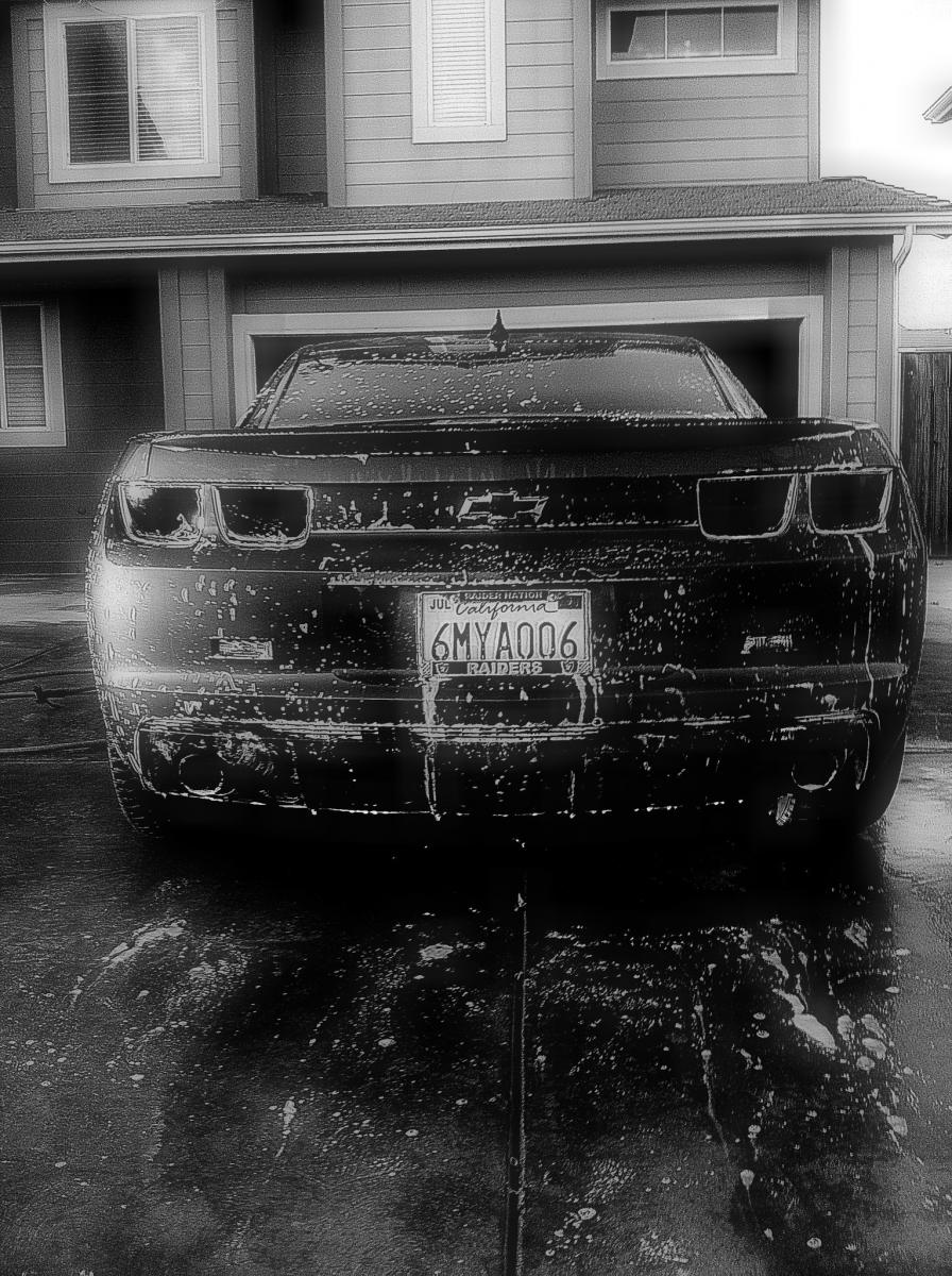 Soapy and wet