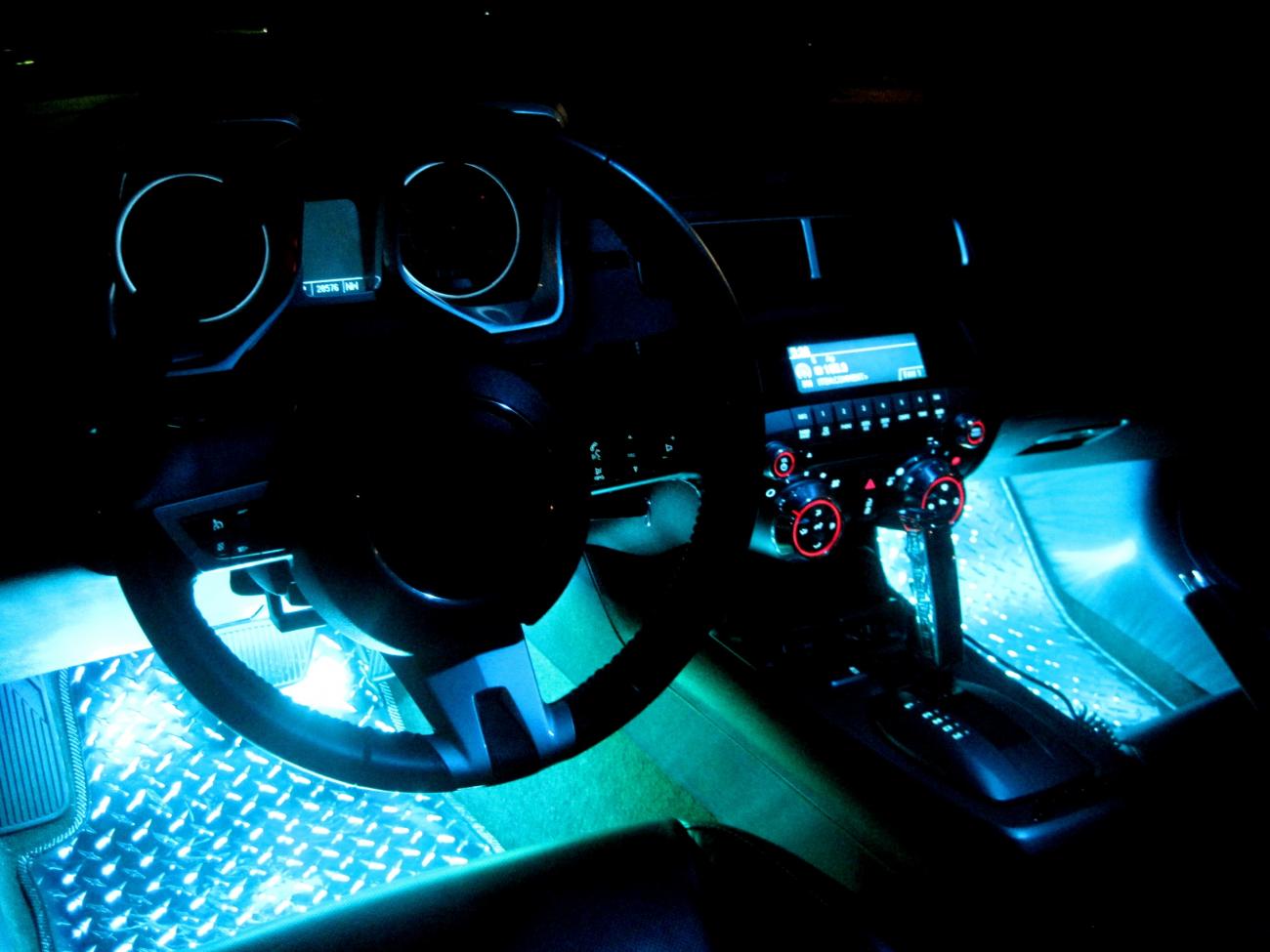 My custome footwell lighting !