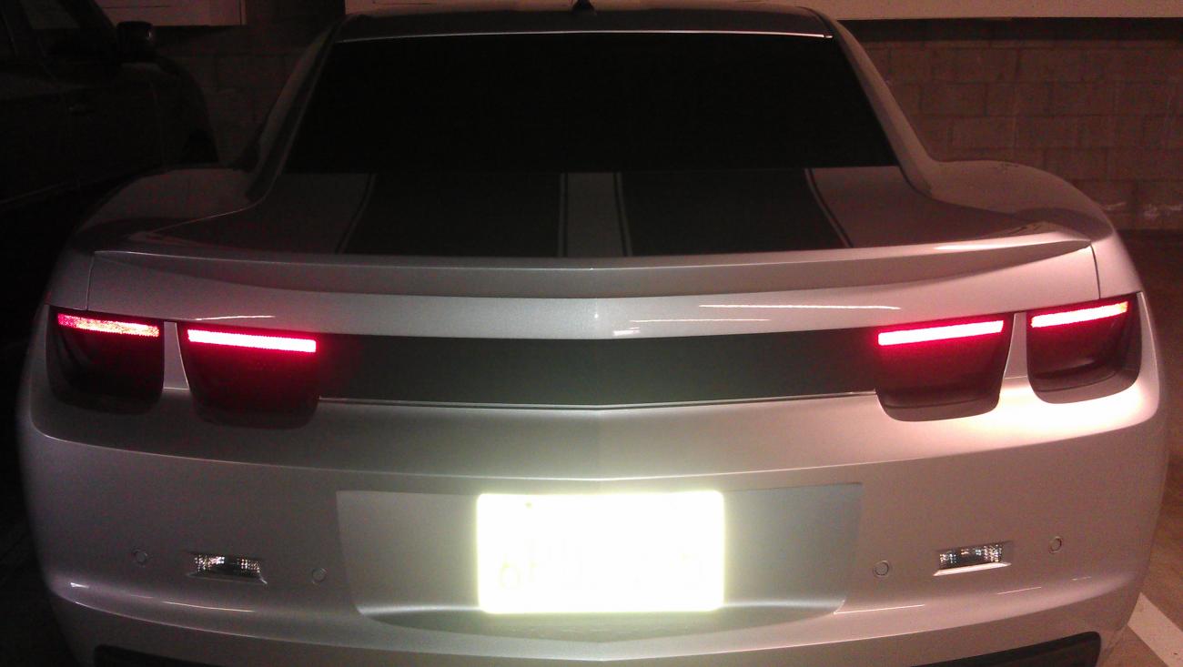 MnP Decklid Vinyl / Bezels Plasti-dipped, matte black.